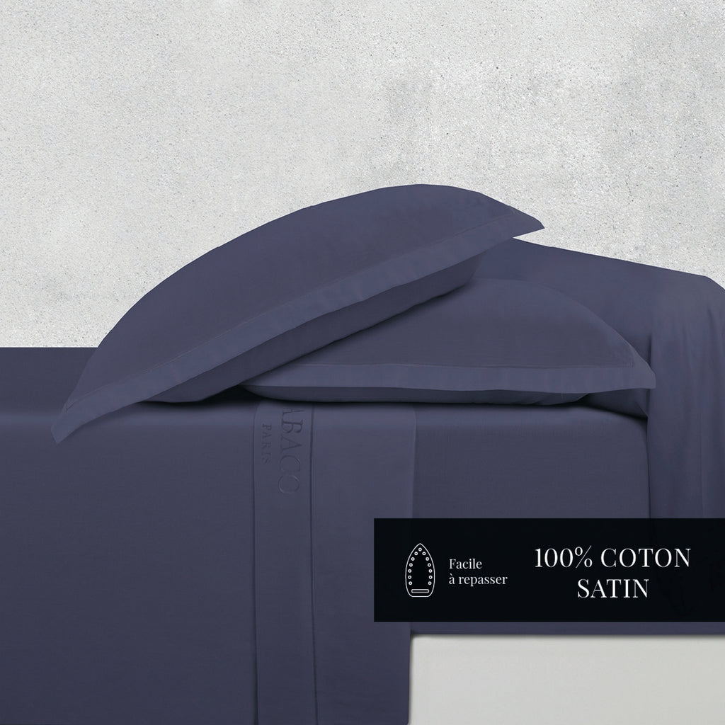 Uni 1 Baratta - Ensemble De Draps - Satin De Coton - Bleu 06