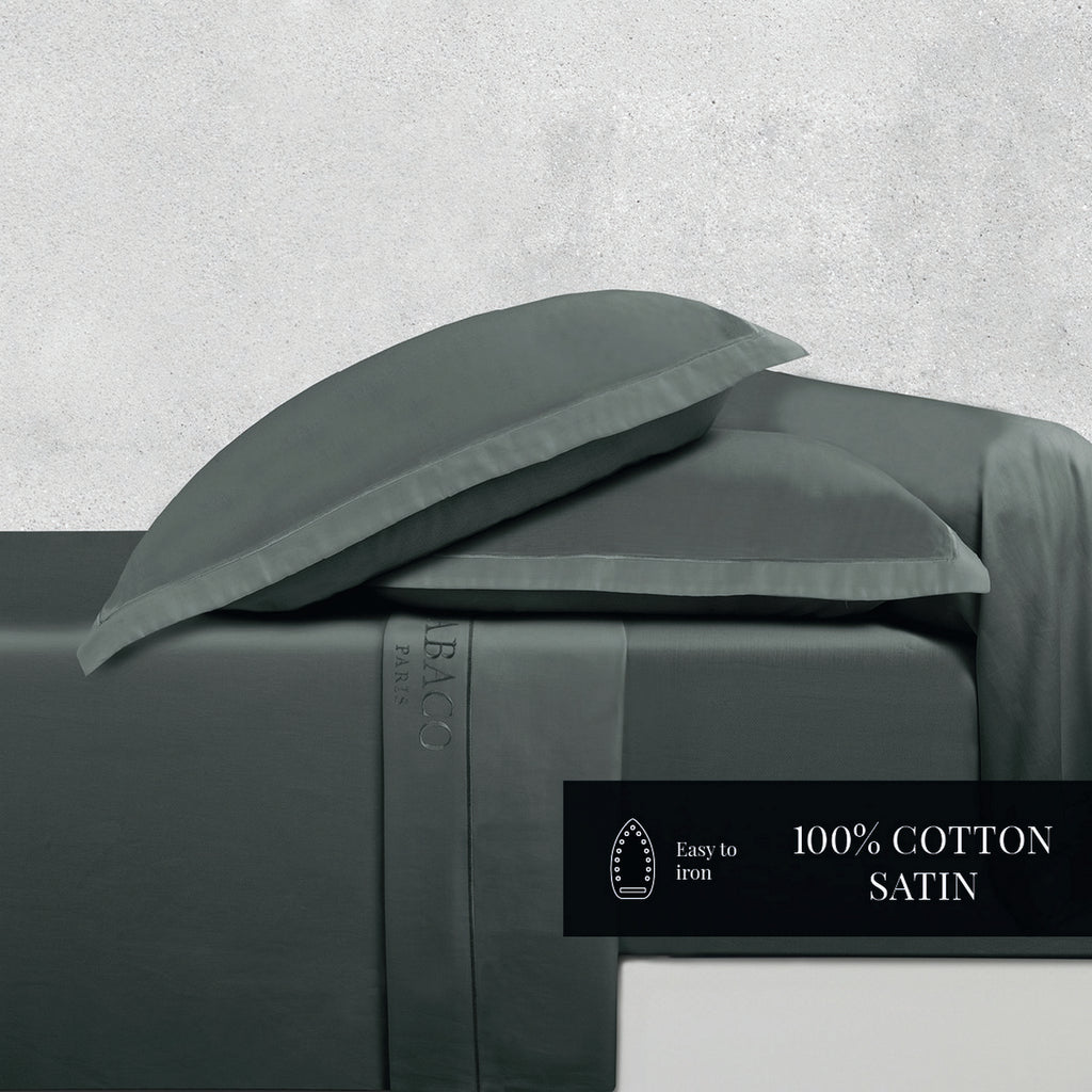 Uni 1 Baratta - Drap Plat - Satin De Coton - Gris 02