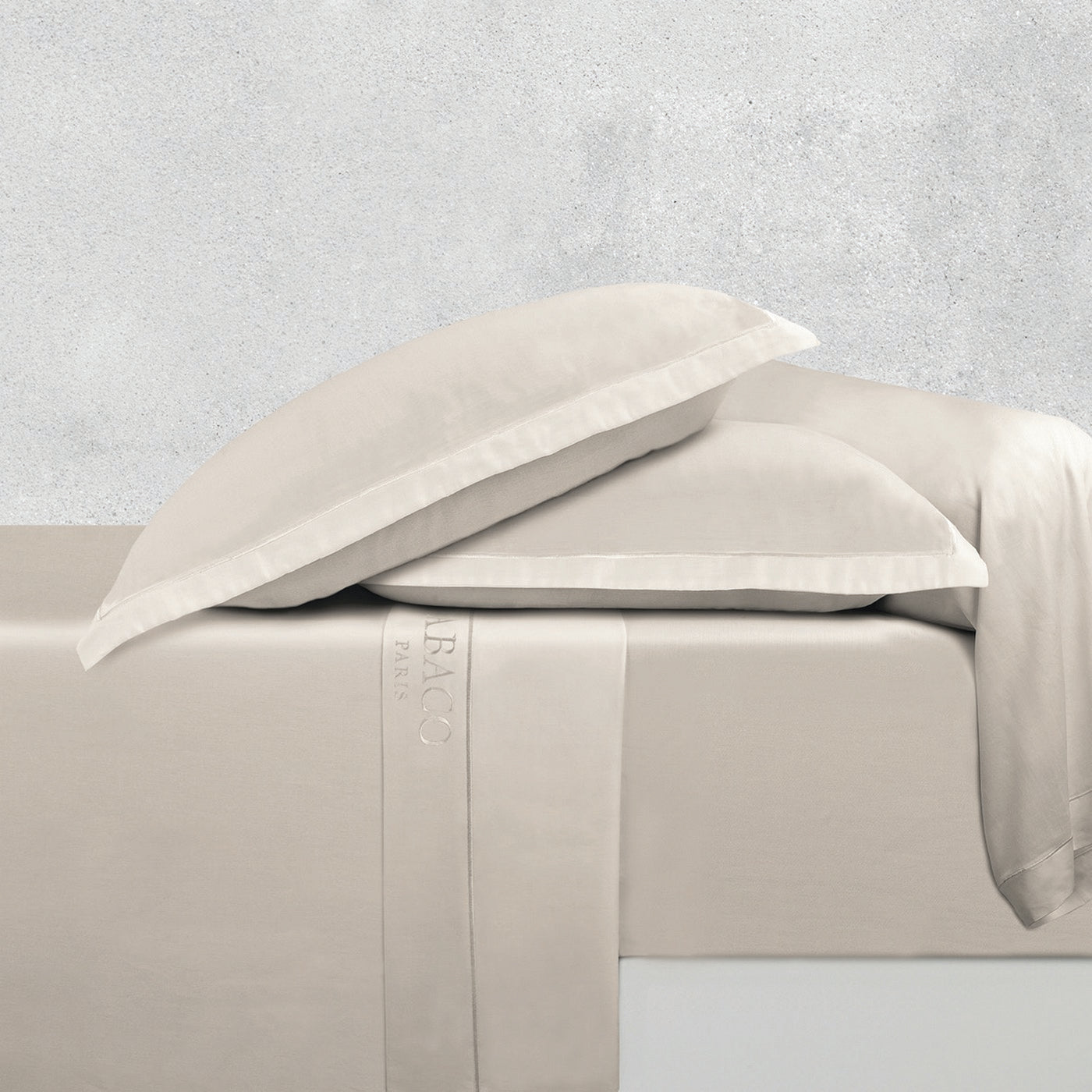 Uni 1 Baratta - Taie D'Oreiller - Satin De Coton - Taupe 05
