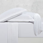 Uni 1 Baratta - Funda De Almohada Cilíndrica - Satén De Algodón - Blanco 01