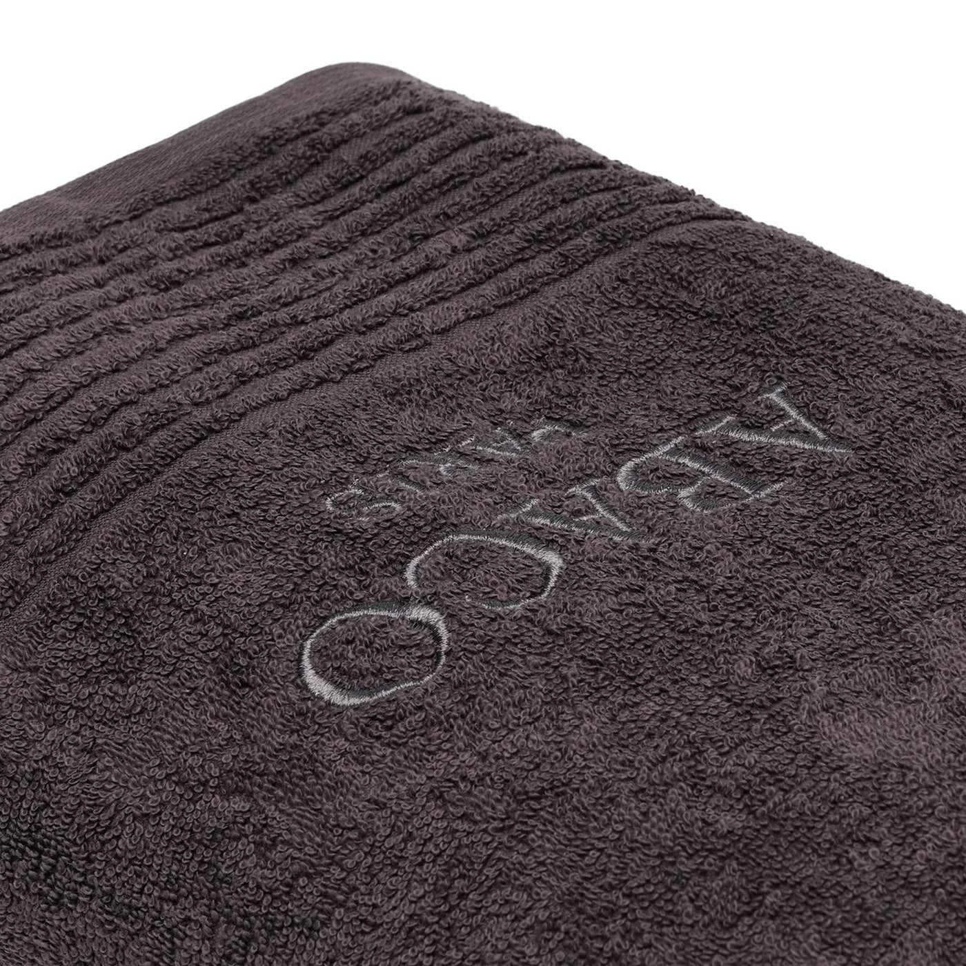 Ecume - Serviette Coton Peigné Lt - Gris Foncé
