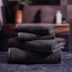 Ecume - Torchon De Cuisine Coton Peigné Lt - Gris Foncé