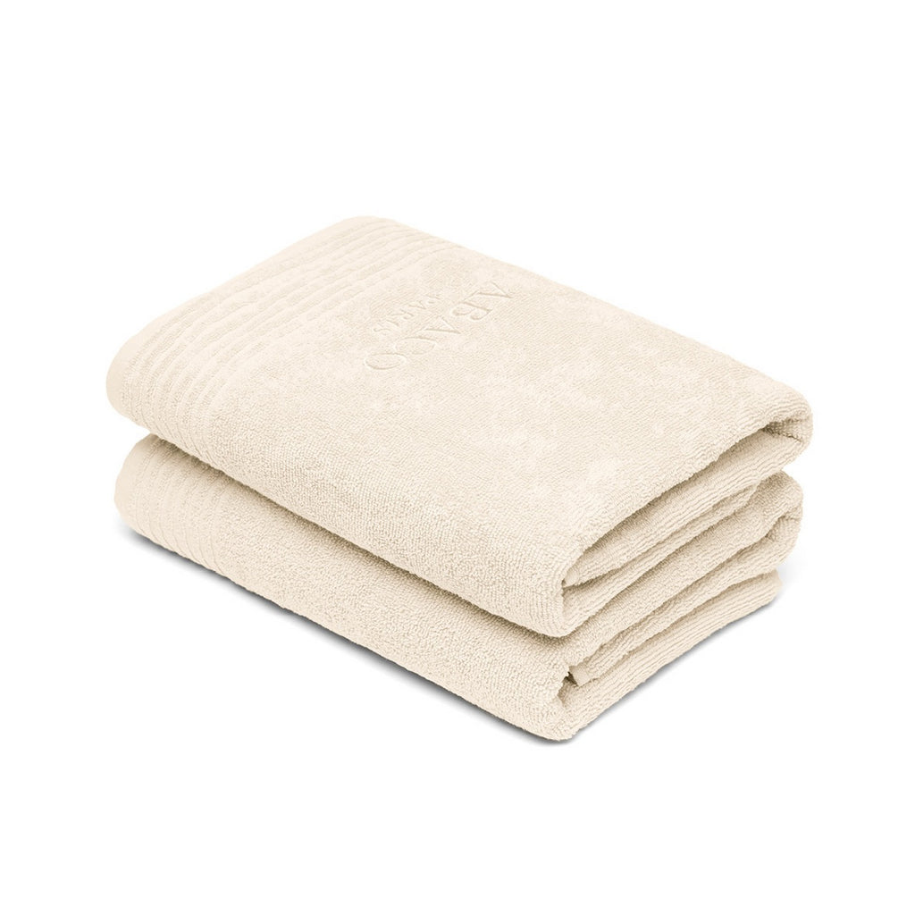 Ecume - Drap De Bain Coton Peigné Lt - Ivoire