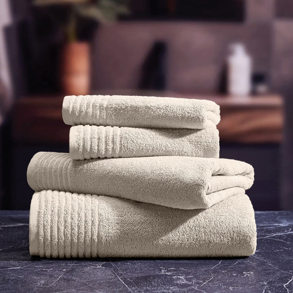 Ecume - Drap De Bain Coton Peigné Lt - Ivoire