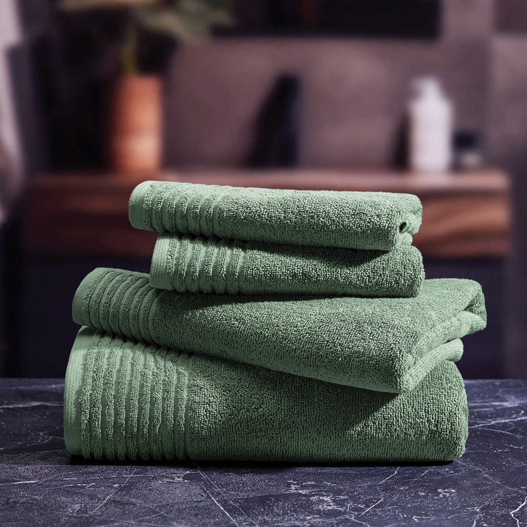 Pattern 19 - Tapis De Bain Coton - Vert Sauge