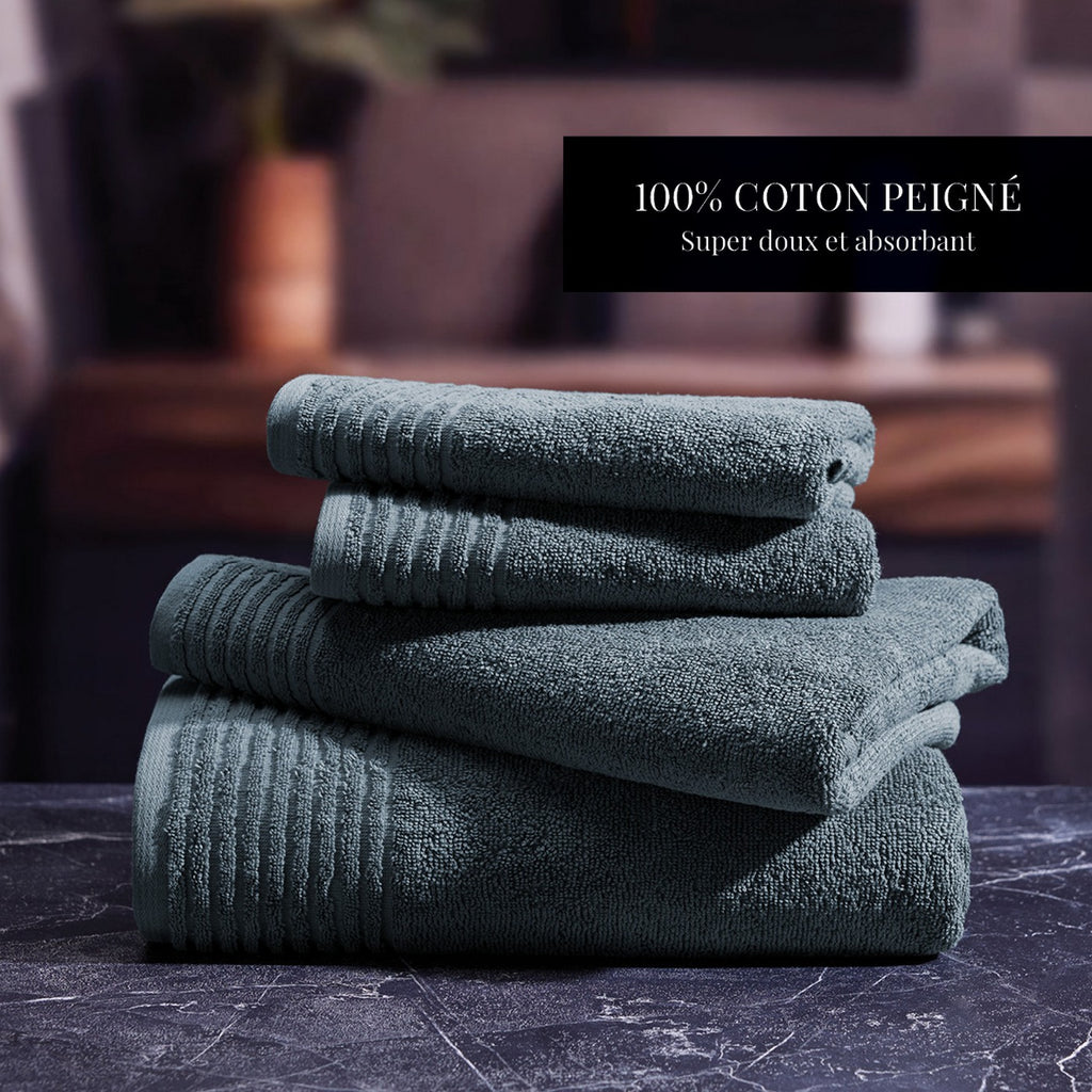Pattern 19 - Tapis De Bain Coton - Bleu De Prusse