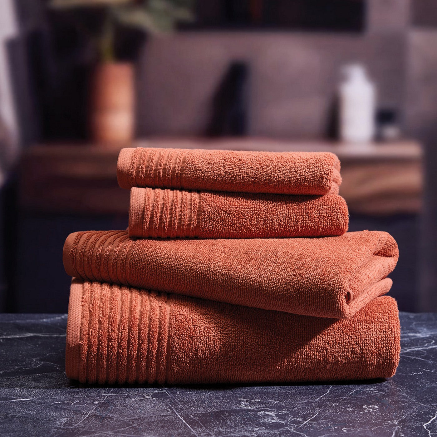 Pattern 19 - Tapis De Bain Coton - Terracotta