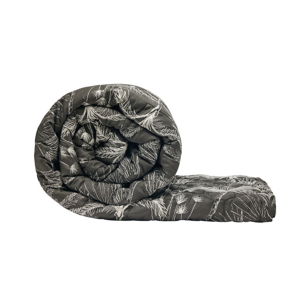 Wild - Couvre-Lit - Satin De Coton - Noir
