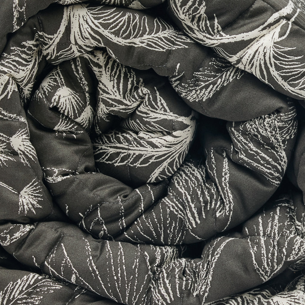 Wild - Couvre-Lit - Satin De Coton - Noir