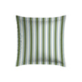 Soline - Taie D'Oreiller - Satin De Coton - Vert / Bleu