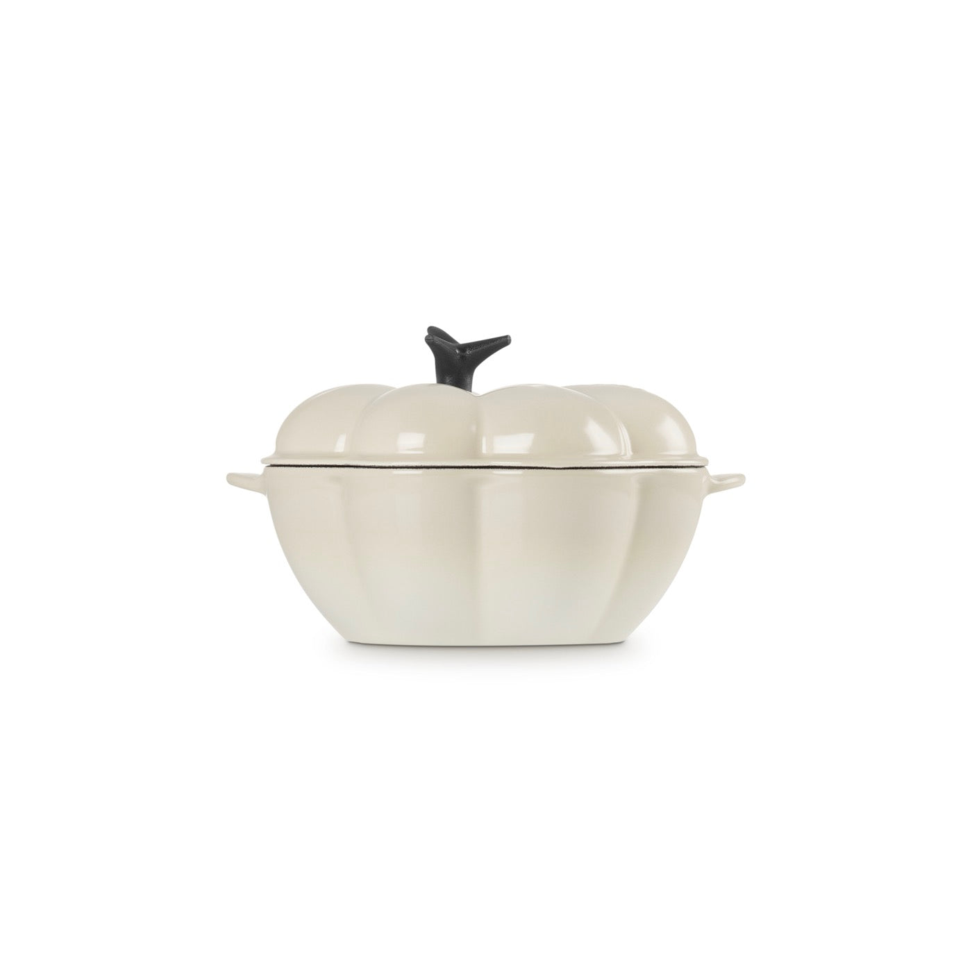 Pumpkin Tradition Cocotte - Enamelled Cast Iron 22cm - Meringue - Phenolic Knob