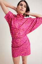 Falda Margaux Leopardo Rosa