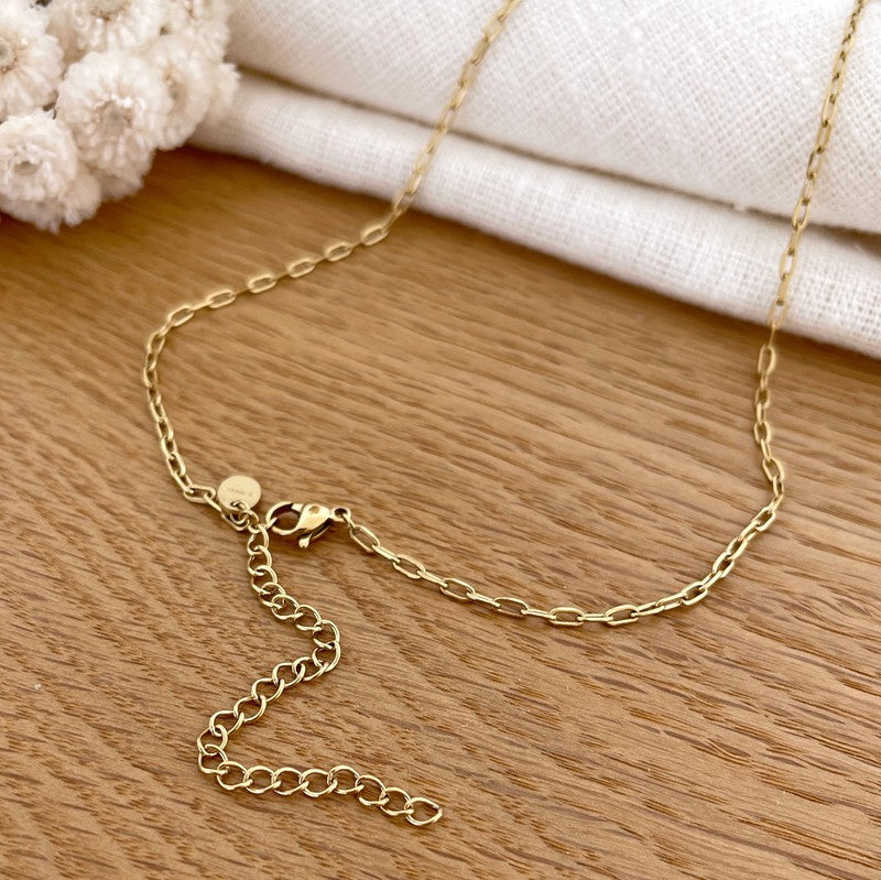 "Katell" steel necklace-Necklaces-Instants Plaisirs • Jewelry-Instants Plaisirs | Jewelry