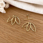 “Lotus” steel earrings-Instants-Plaisirs-Instants-Plaisirs earrings | Jewelry