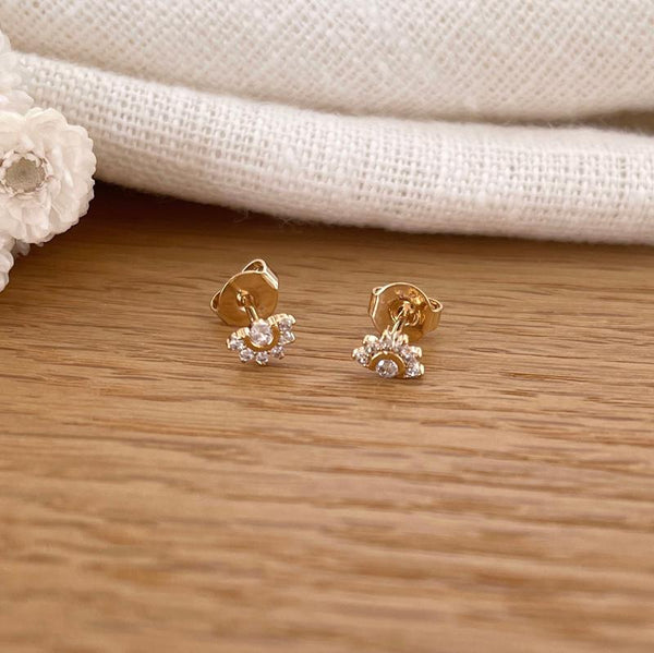 Gold-plated “Soline” earrings-Instants-Plaisirs-Instants-Plaisirs earrings | Jewelry