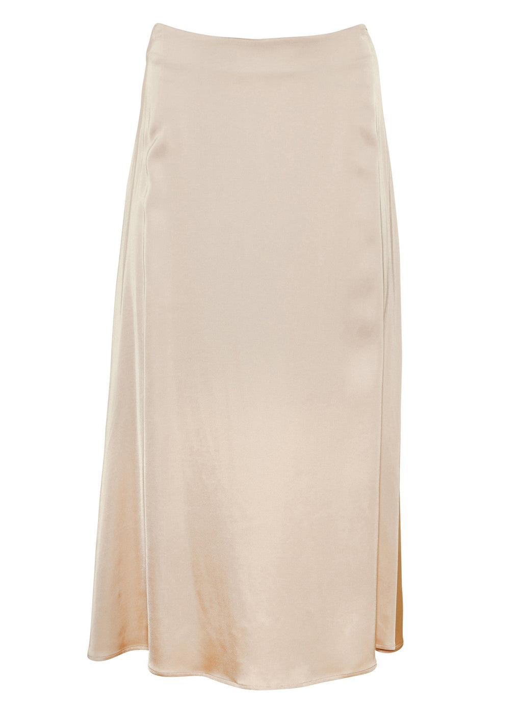 Maison Standards - Long Satin Skirt - Ecru - Women