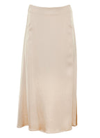 Maison Standards - Long Satin Skirt - Ecru - Women