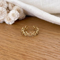 Bague "Trefle" acier-Bagues-instants-plaisirs-Ajustable-Instants Plaisirs | Bijoux