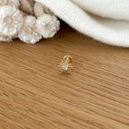 Piercing Oreille "Sunny" Plaqué Or