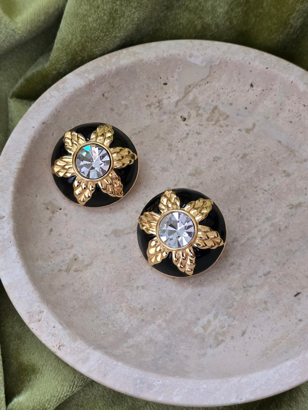 Fendi Vintage 1990s Clip-On Earrings