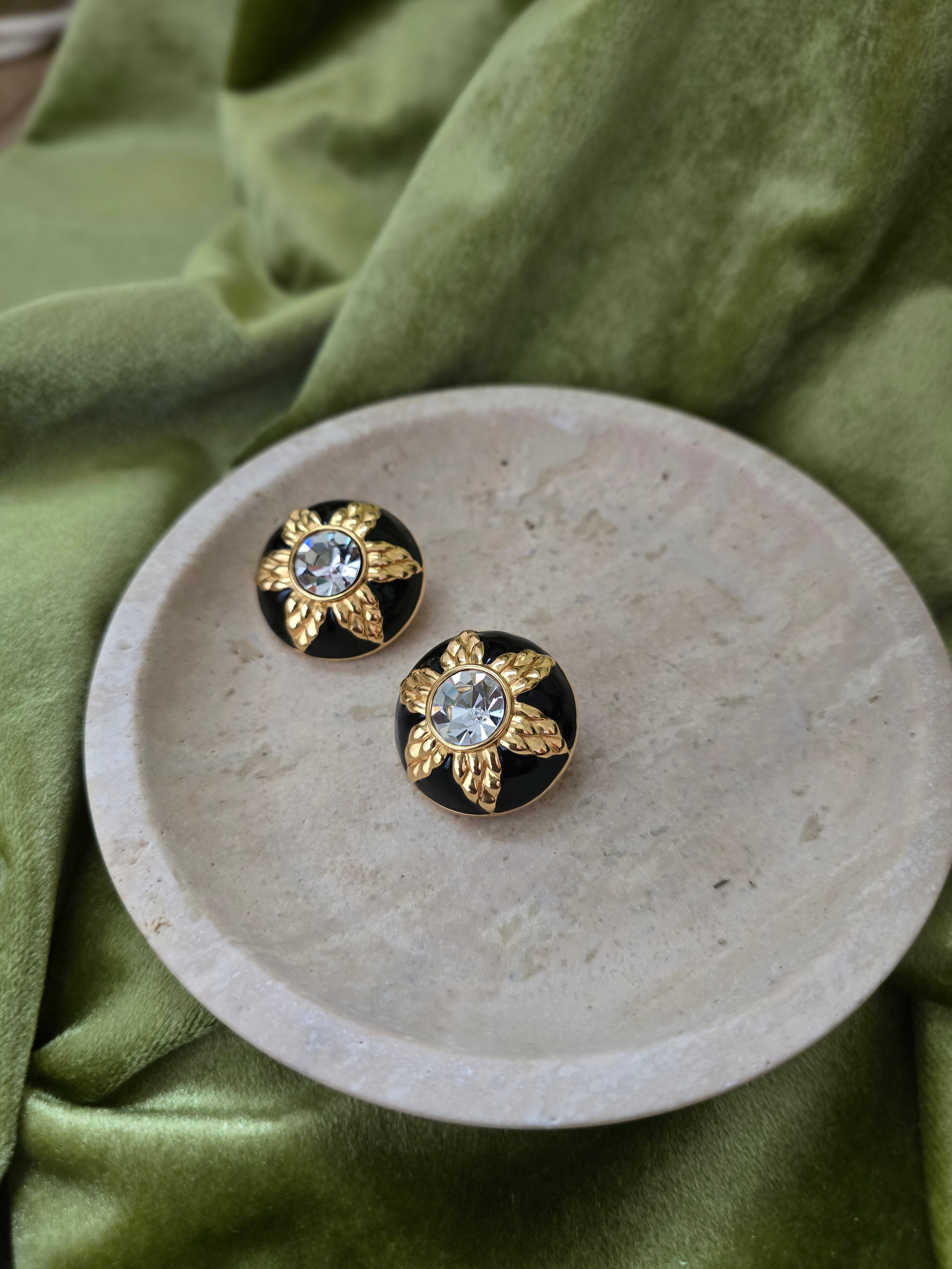Fendi Vintage 1990s Clip-On Earrings