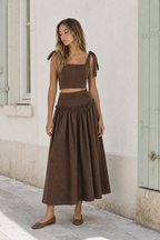 Galatée Skirt - Chocolate