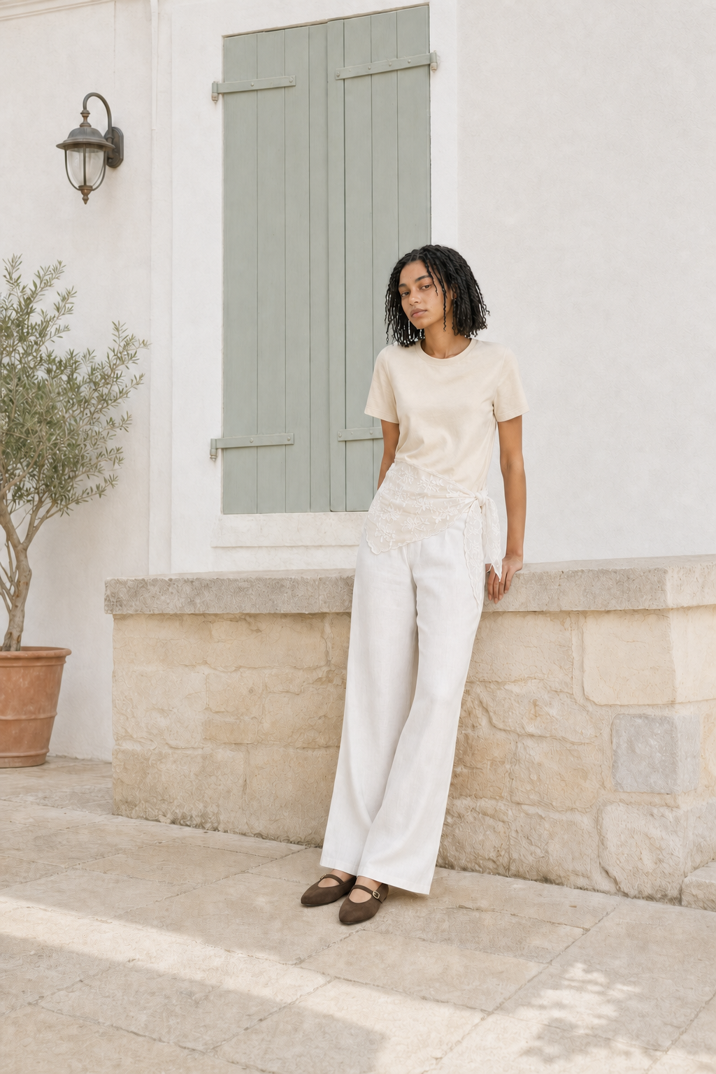 Althéa Scarf - White