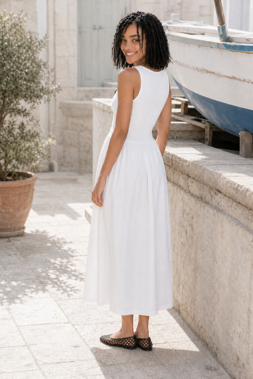 Victoria Dress - White