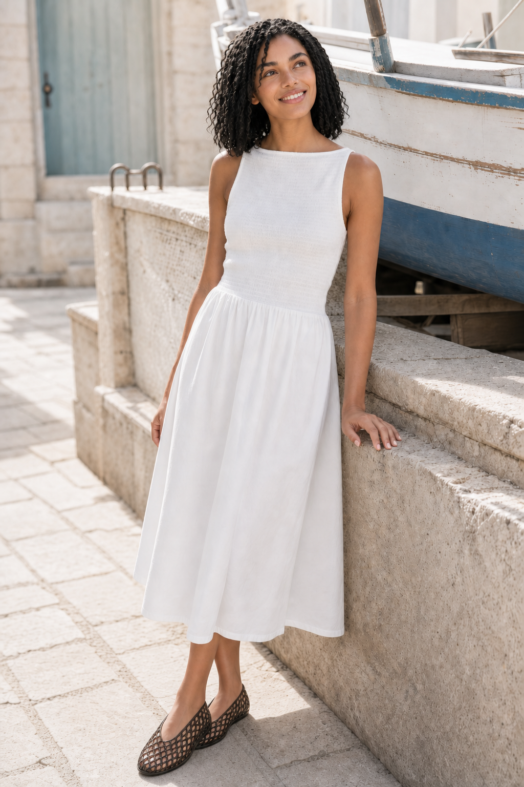 Victoria Dress - White
