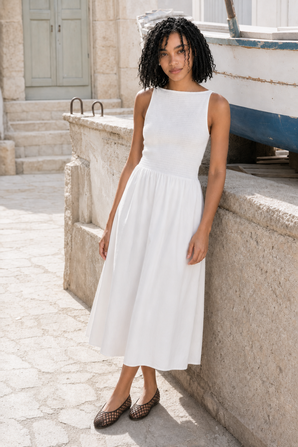 Victoria Dress - White