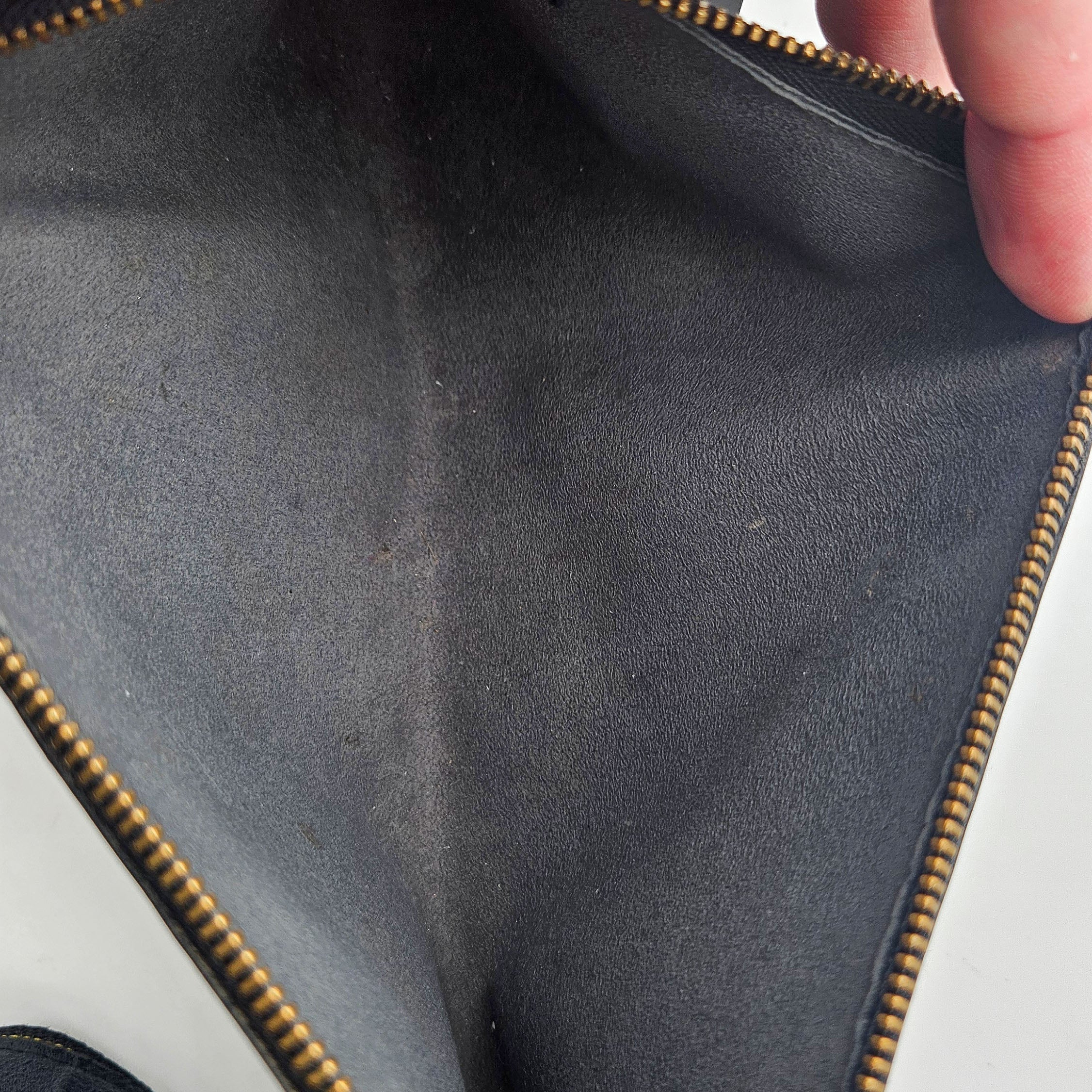 Pochette Louis Vuitton Accessoires Cuir Épi Noir