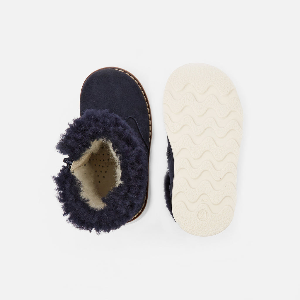 Lined Boots - Navy - Boy