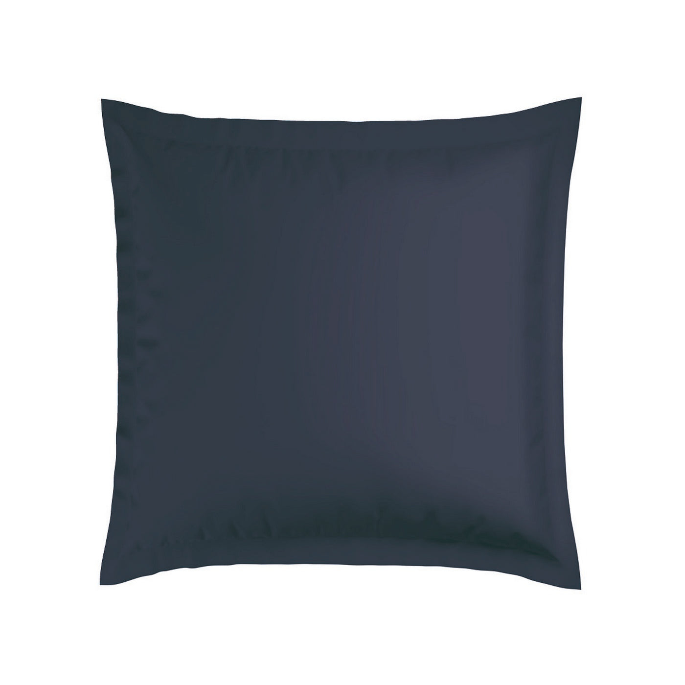 Biarritz - Juego de 2 fundas de almohada - Satén de algodón - Blanco / Azul oscuro