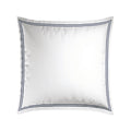 Biarritz - Juego de 2 Fundas de Almohada - Satén de Algodón - Azul Oscuro / Blanco