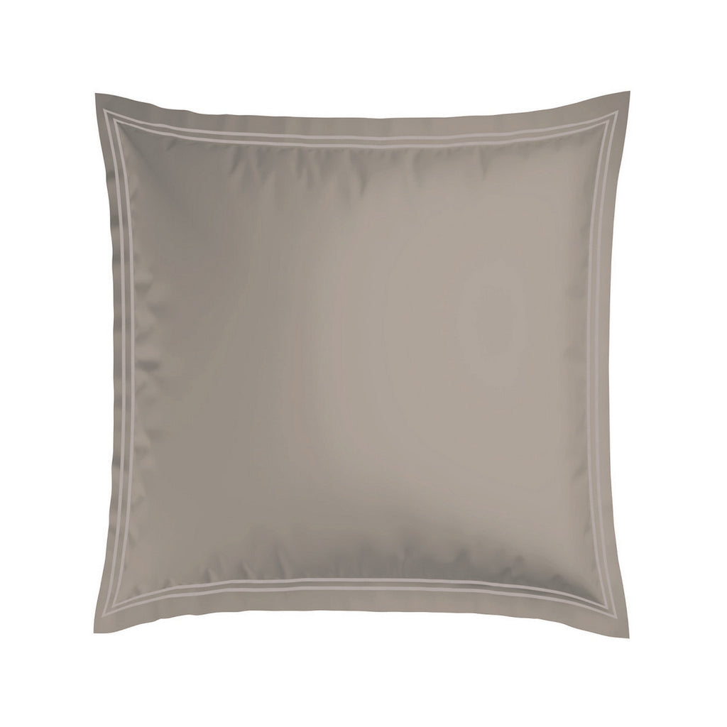 Biarritz - Set De 2 Taies D'Oreiller - Satin De Coton - Taupe / Taupe
