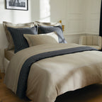 Biarritz - Set De 2 Taies D'Oreiller - Satin De Coton - Taupe / Taupe