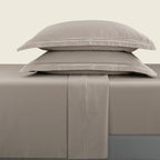 Biarritz - Sheet Set - Cotton Sateen - Taupe / Taupe