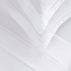 Biarritz - Sheet Set - Cotton Sateen - White / White