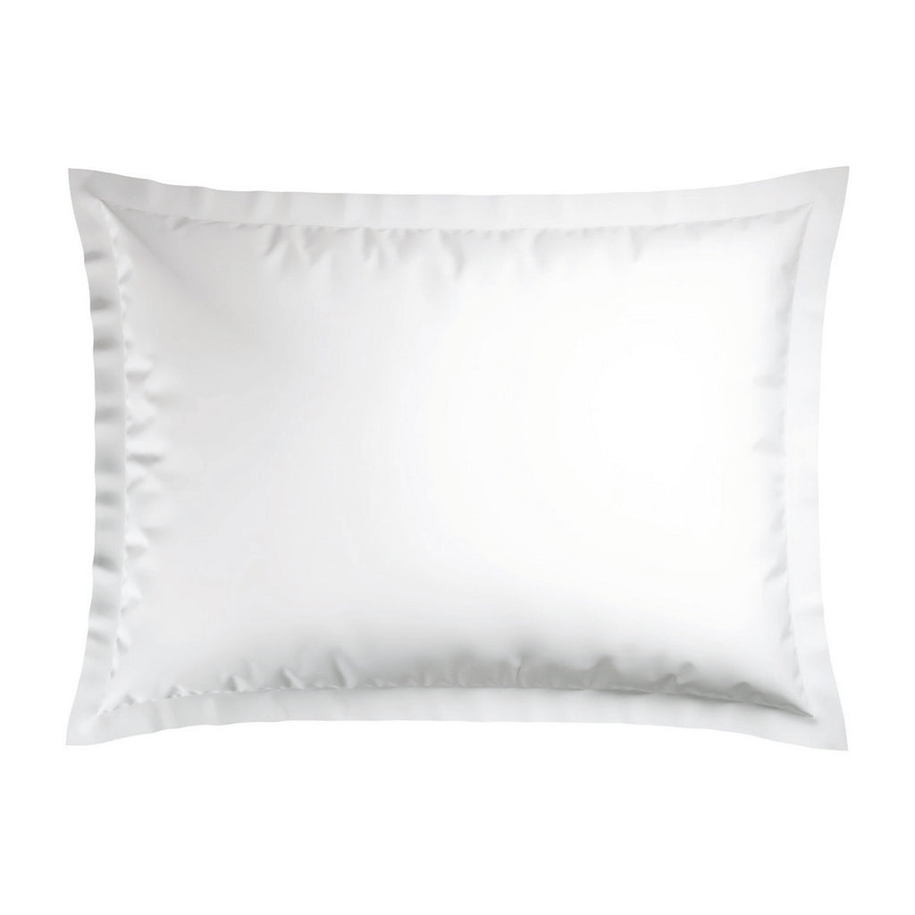 Biarritz - Set De 2 Taies D'Oreiller - Satin De Coton - Taupe / Blanc