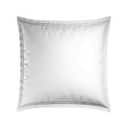 Biarritz - Set De 2 Taies D'Oreiller - Satin De Coton - Grey / Blanc