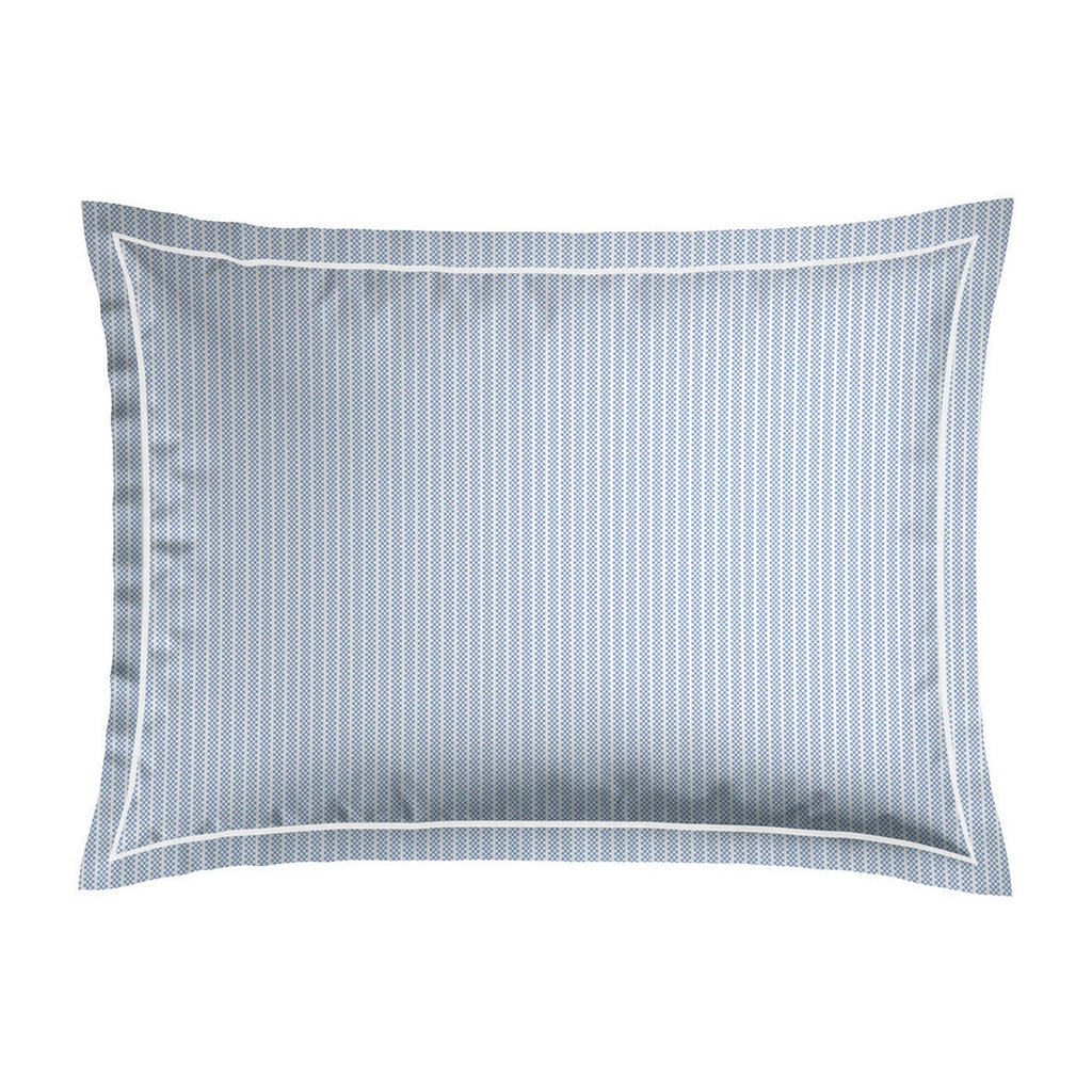 Grenoble - Set of 2 Cotton Percale Pillowcases - Light Blue