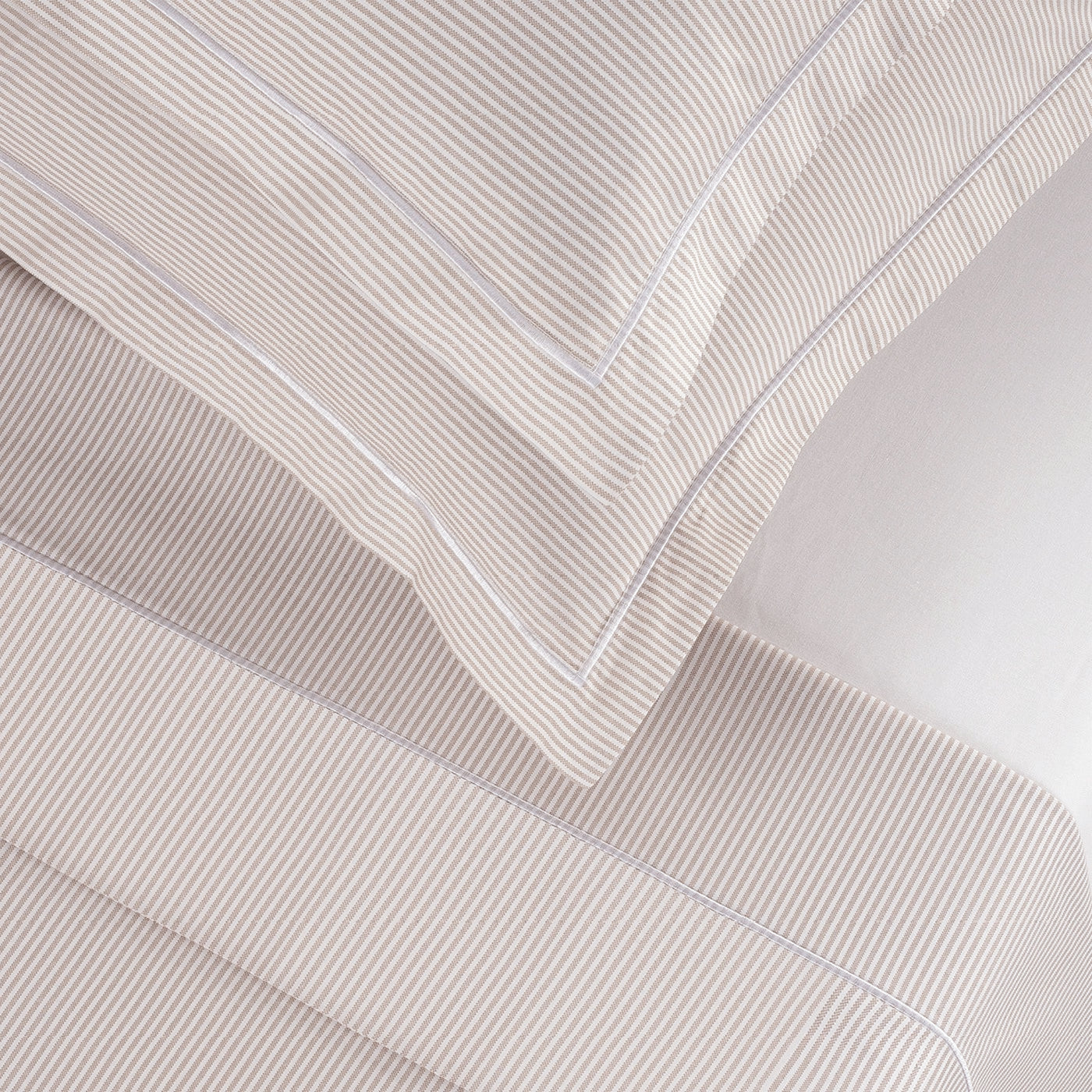 Grenoble - Funda Nórdica + 1 O 2 Funda(s) De Almohada(s) De Algodón Percal - Gris Topo