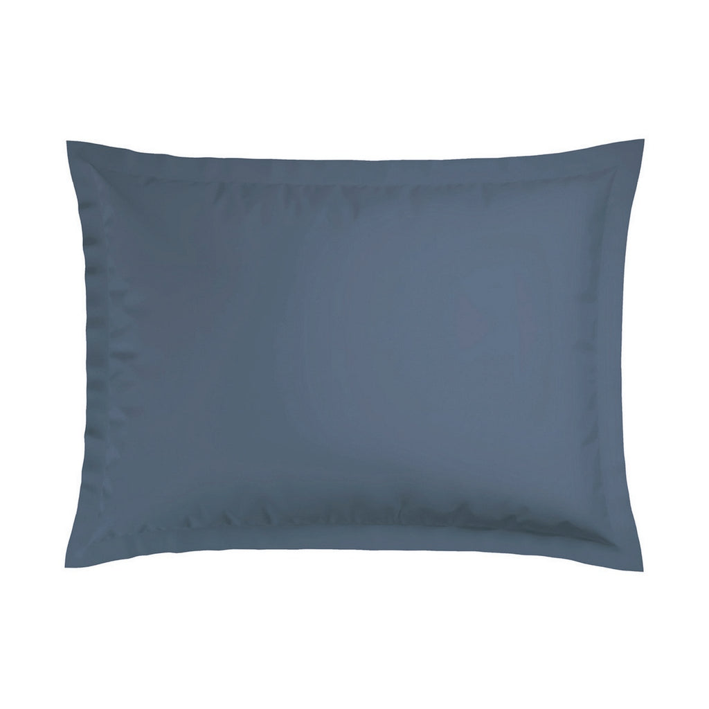 Jacquard - Juego de 2 Fundas de Almohada - Satén de Algodón Tejido Dobby a Rayas - Azul 06