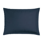 Jacquard - Set of 2 Pillowcases - Dobby Woven Striped Cotton Satin - Blue 11