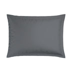 Jacquard - Juego de 2 Fundas de Almohada - Satén de Algodón Tejido Dobby a Rayas - Gris 02