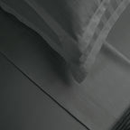 Jacquard - Sábana Encimera - Satén de Algodón Rayas Dobby - Gris 02