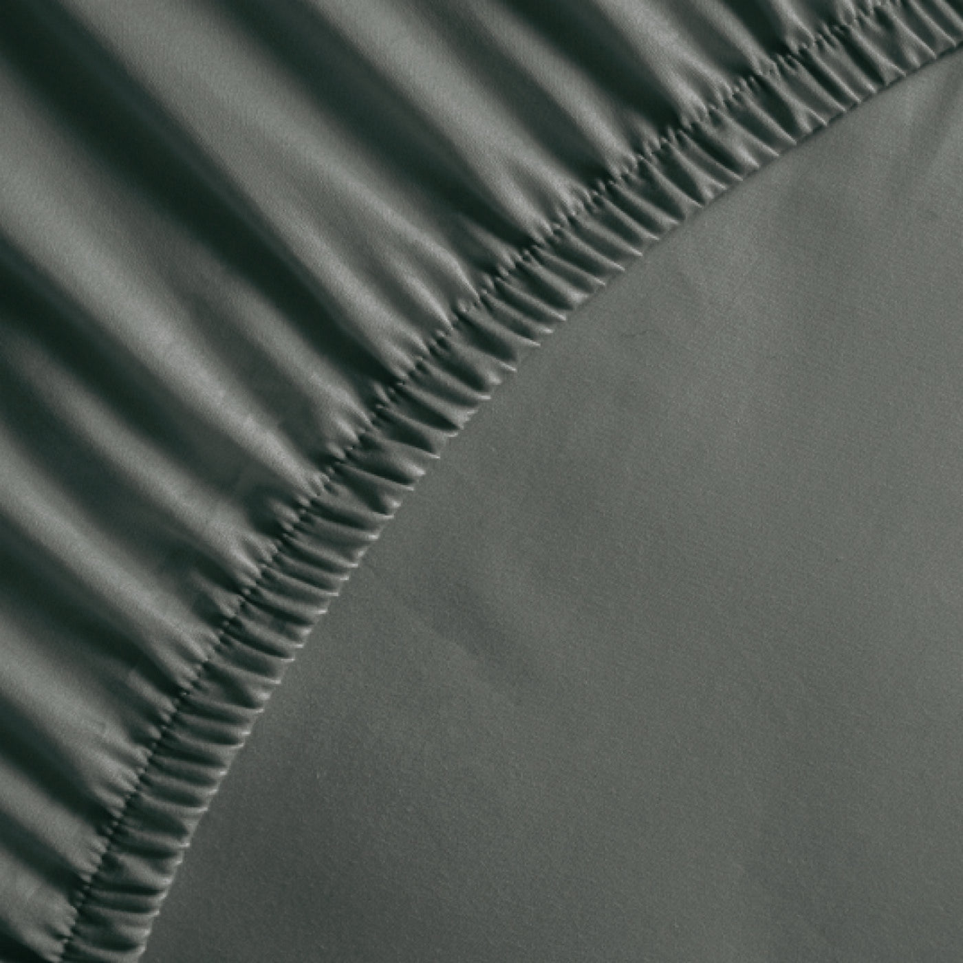 Uni - Drap-Housse - Satin De Coton - Gris 02