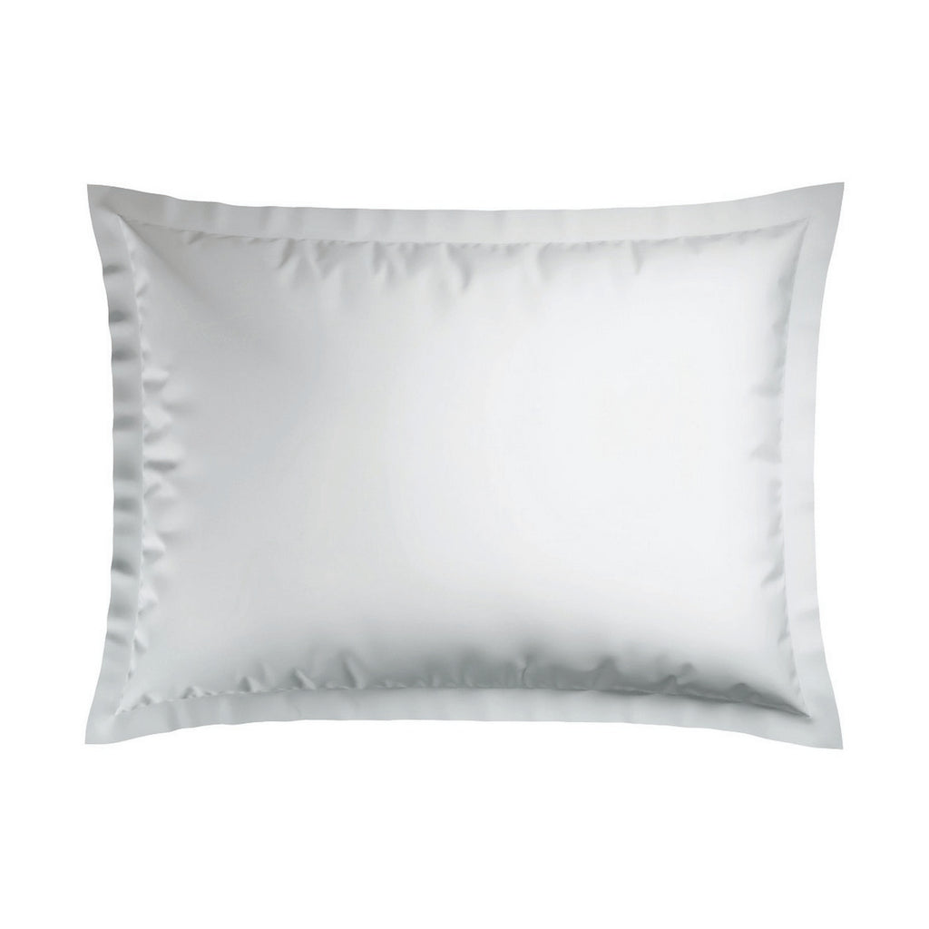 Jacquard - Set of 2 Pillowcases - Dobby Woven Striped Cotton Satin - White 01