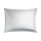 Jacquard - Set of 2 Pillowcases - Dobby Woven Striped Cotton Satin - White 01