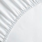 Unicolor - Sábana Bajera - Satén de Algodón - Blanco 01